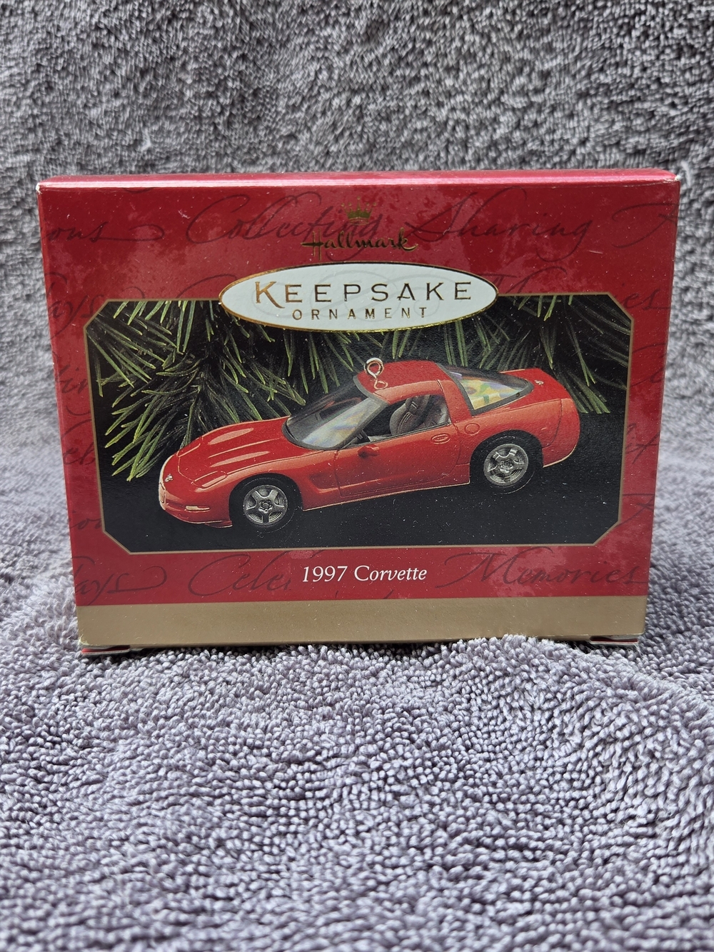 1997 Hallmark Keepsake Corvette Ornament Torch Red QXI6455